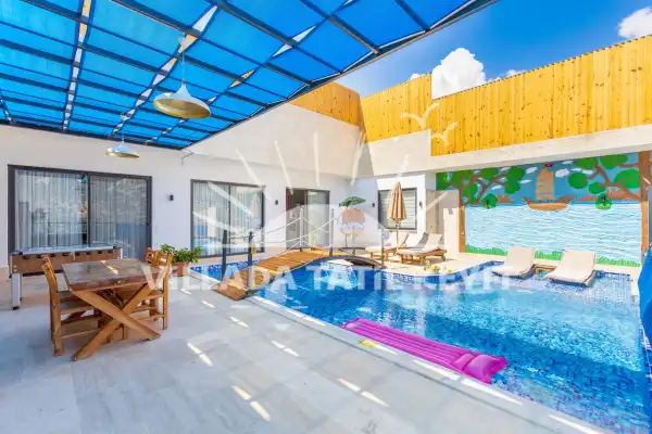 Villa Dimare 2 Kalkan İslamlar | 4 Kişilik Muhafazakar Kiralık Villa