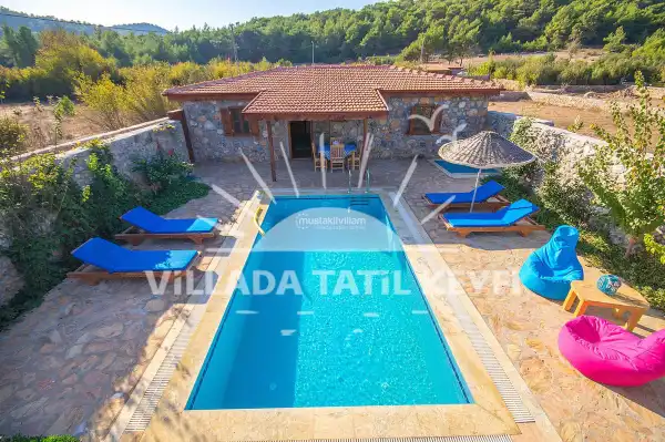 Villa Arya | Kayaköy Kiralık Korunaklı Villa, Özel Havuzlu Tatil Villası