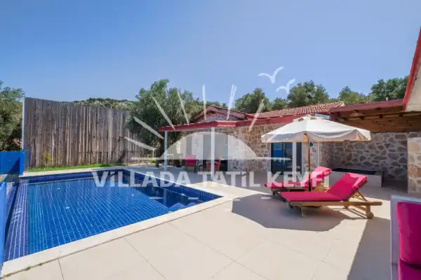 Villa Dream 3 Kalkan Üzümlü | Korunaklı Havuzlu Balayı Villası